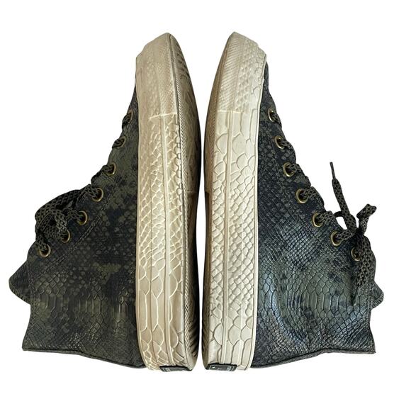 Converse X CT Women’s Green All Star Snakeskin High Fashion Sneakers Size 7 - Picture 4 of 14